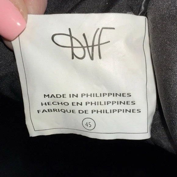 Diane von Furstenberg Leopard Print Large Tote Bag Black Handles DVF - Picture 6 of 7